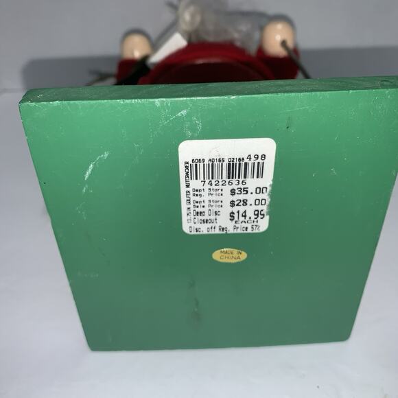 Vintage Rare Nutcracker Golfer Santa Carrying Bag & Club - Picture 12 of 16